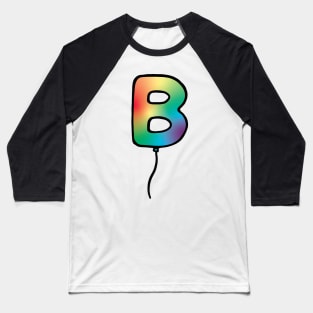 Initial Monogram Balloon Letter B Baseball T-Shirt